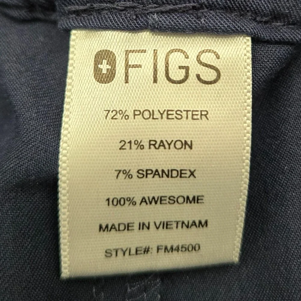 Figs Pisco Basic Scrub Pants Men Pull On Stretch Waist Medical Professional M